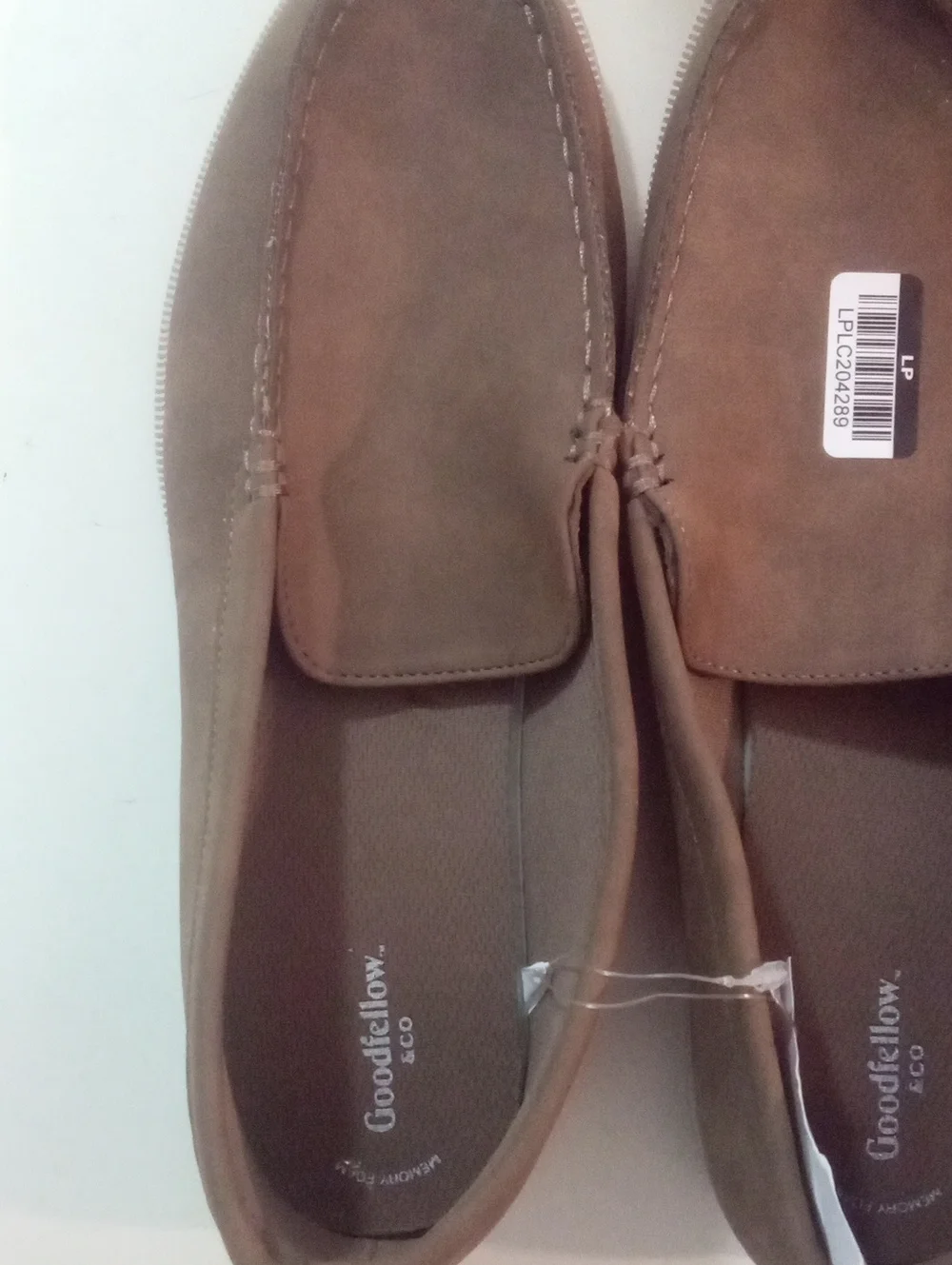 Goodfellow & Co Men's Tan Suede Alfred  Slip-On Loafers NWT $40 Memory Foam